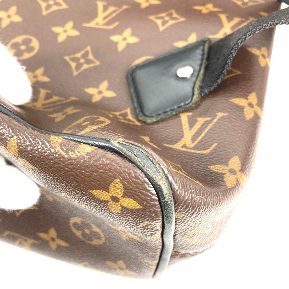 LOUIS VUITTON Authentic Black Monogram Leather Backpack - Picture 4 of 16